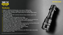 Load image into Gallery viewer, NITECORE TM9K TAC - 9800 LUMEN Rechargeable
