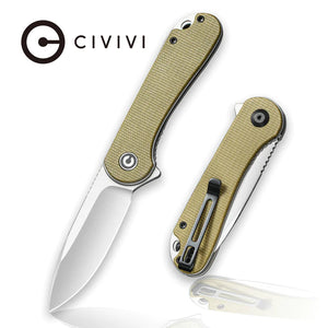 CIVIVI Elementum - Liner Lock Knife Olive Micarta (2.9" Satin D2)