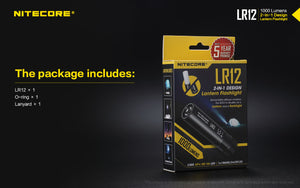 NITECORE LR12 - Torch, Battery and Charger Bundle.