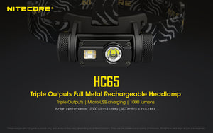 NITECORE HC65 V2 - 1750 Lumen USB C Rechargeable