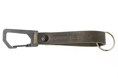 Trayvax KEYTON CLIP | CARABINER KEYCHAIN - Steel Grey