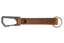 Load image into Gallery viewer, Trayvax KEYTON CLIP | CARABINER KEYCHAIN / Tobacco Brown