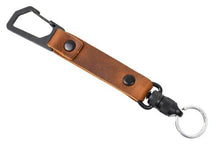 Load image into Gallery viewer, Trayvax LINK LANYARD-Tobacco Brown Leather